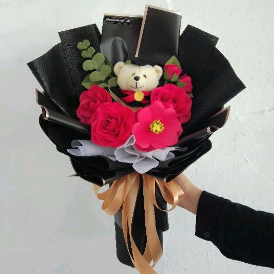 BUKET BONEKA WISUDA / BUKET WISUDA / BUKET BUNGA PALSU kamihandycraft