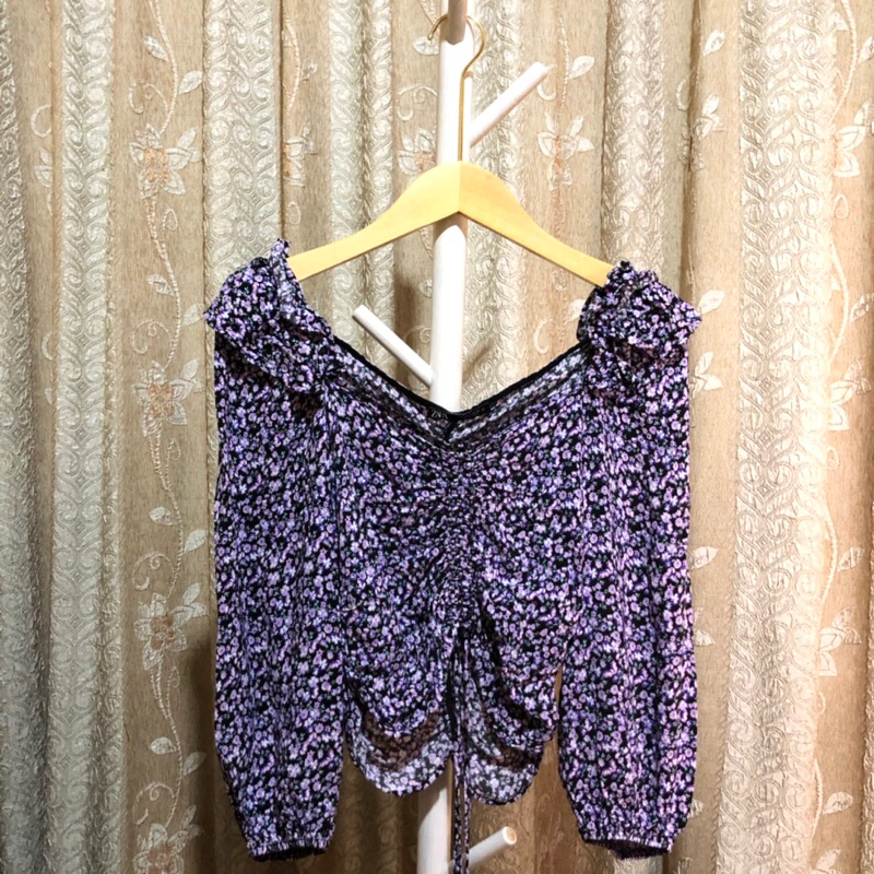 BLOUSE ZR CROP FLORAL