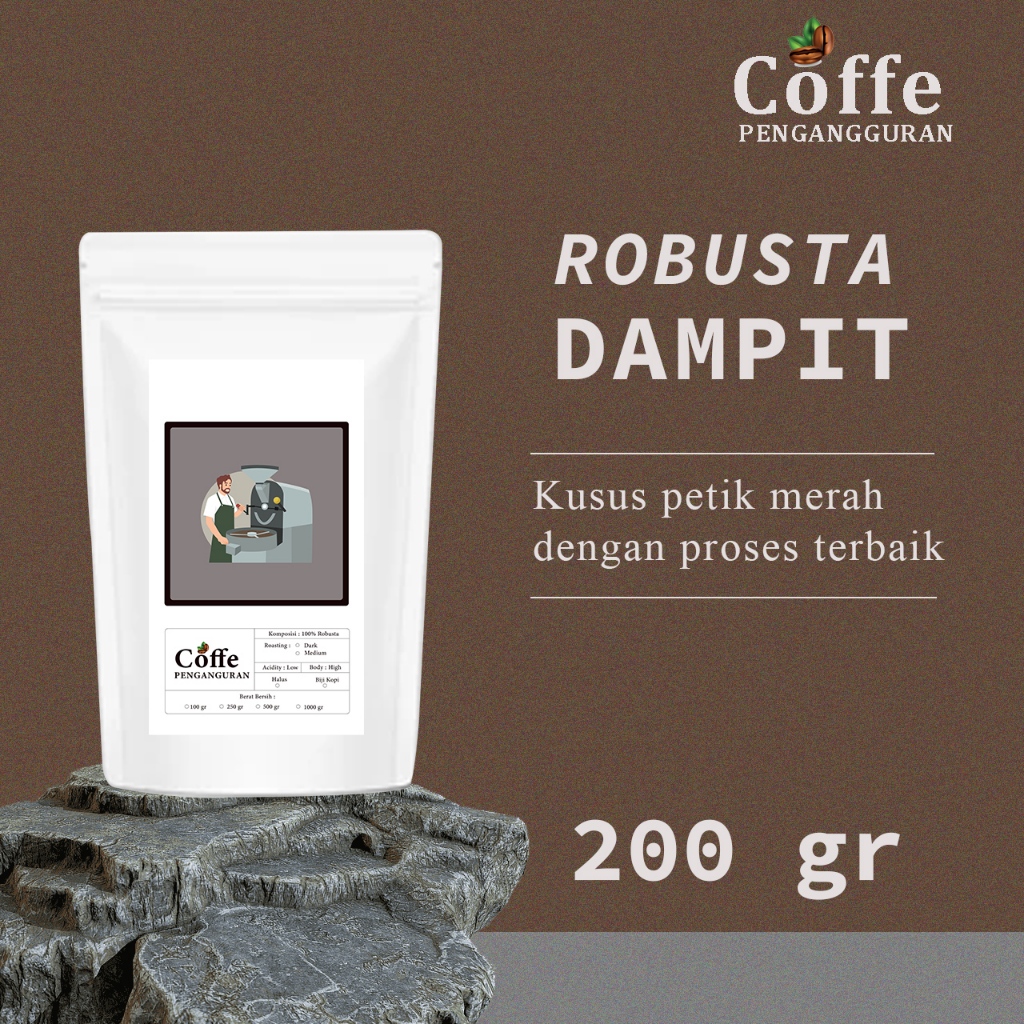 

Kopi Bubuk Robusta Dampit Premium Dengan harga Termurah di jamin 100% Kopi robusta