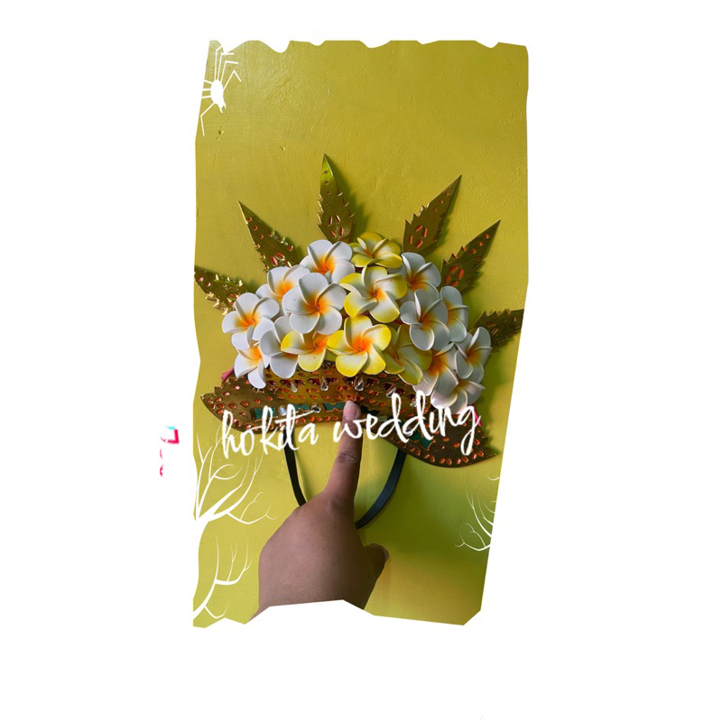 Mahkota /Hiasan Kepala Bali Bunga Kamboja