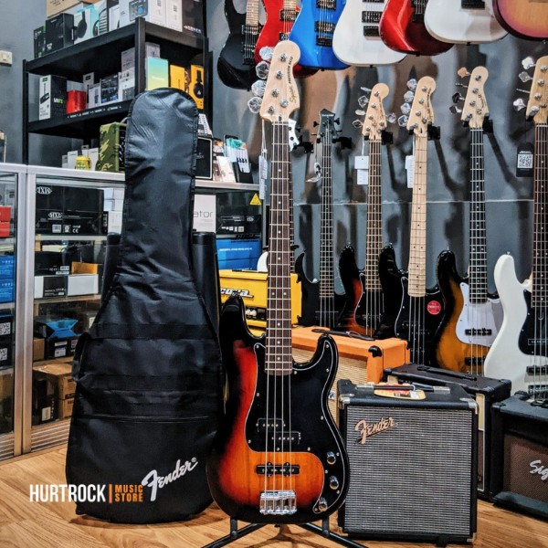 Squier Affinity Series PJ Bass Pack, Laurel FB, 3-color Sunburst