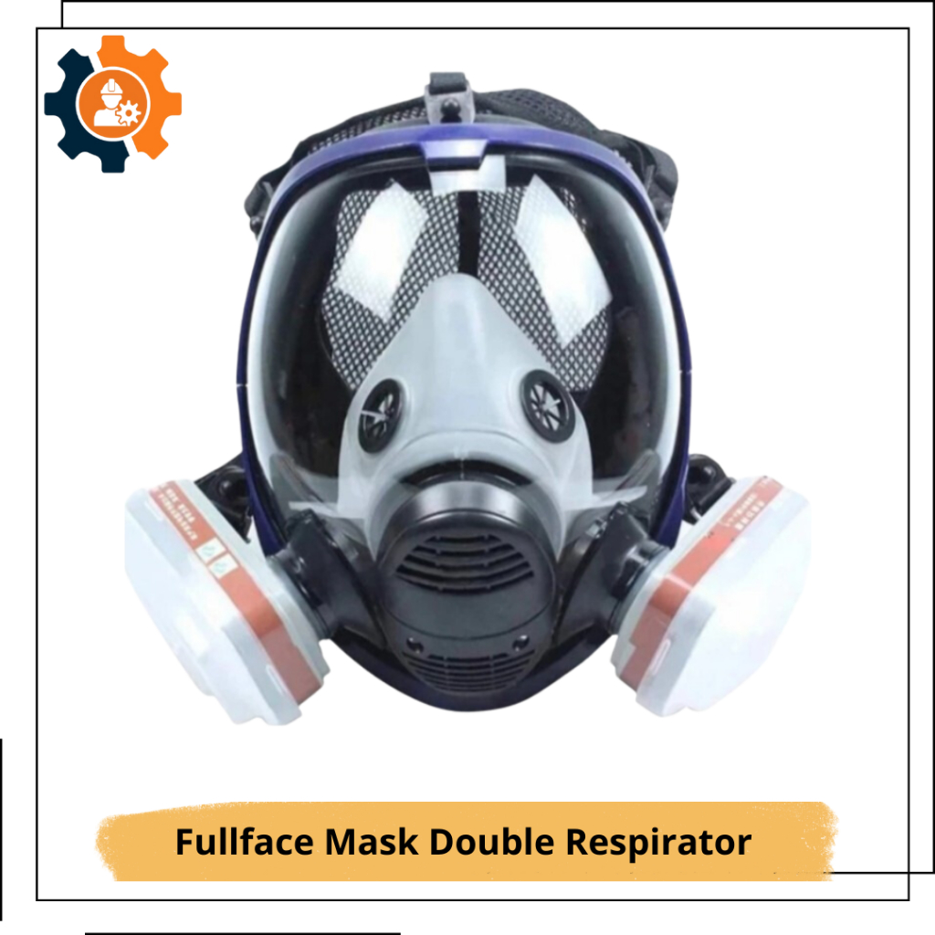 Masker Full Face Double Respirator + Filter - Masker Full Face Pemadam Kebakaran ANBEN