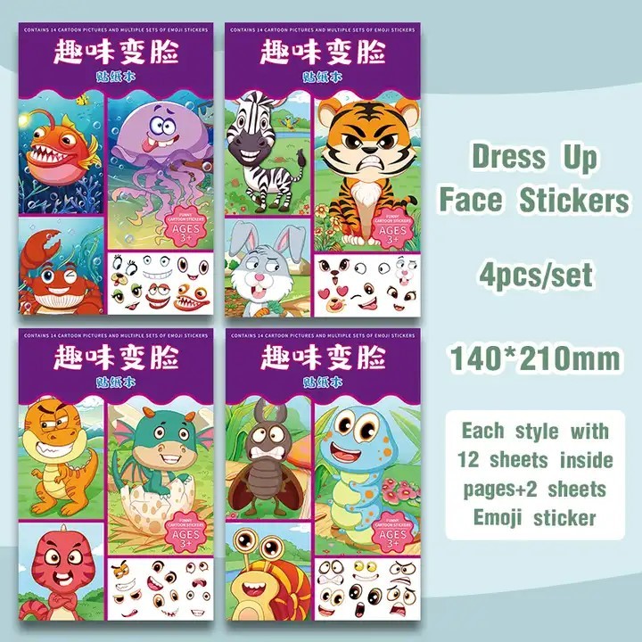 

Princess Dress Up Face Stickers Your Own Face Diy For Kids Arts And Crafts Wall Water Bottle Party
