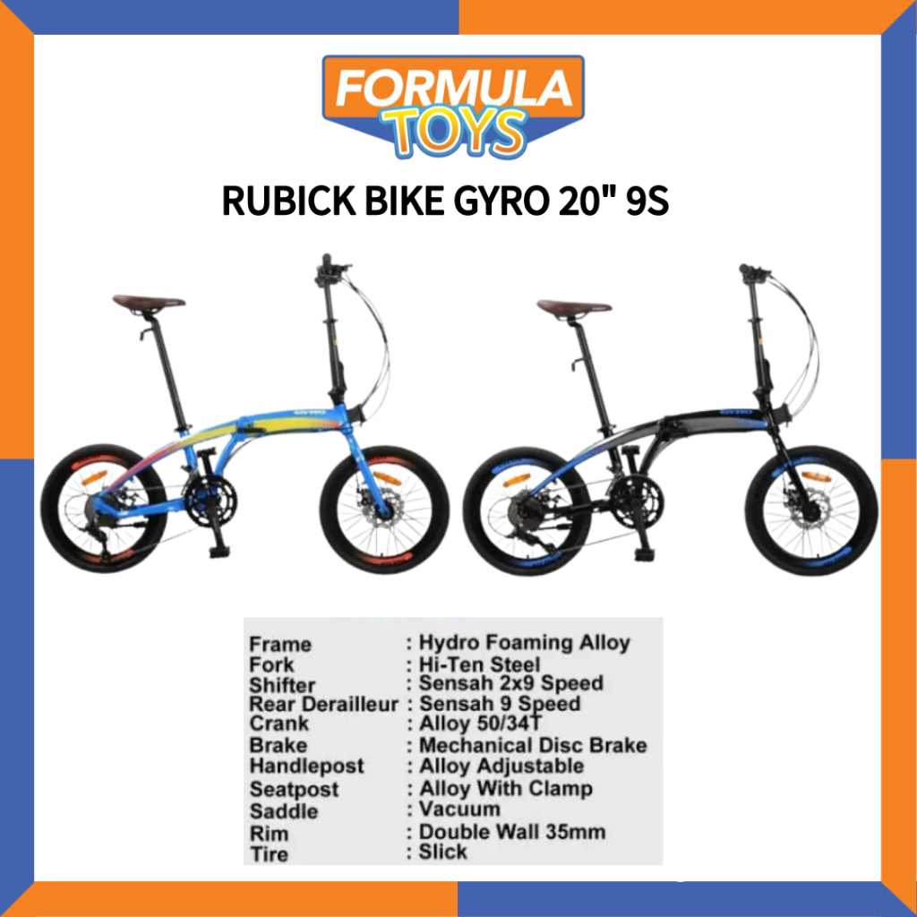 SEPEDA LIPAT RUBICK BIKE GYRO 20" 9S