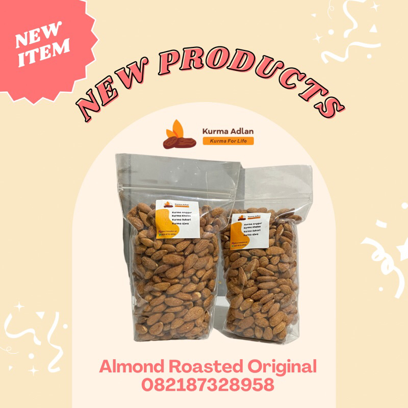 

Kacang Almond Panggang Rasa Original 1 kg