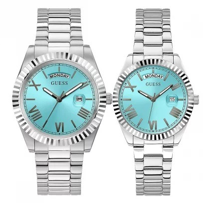 JAM TANGAN COUPLE GUESS GW0308L4 & GW0265G11 ORIGINAL