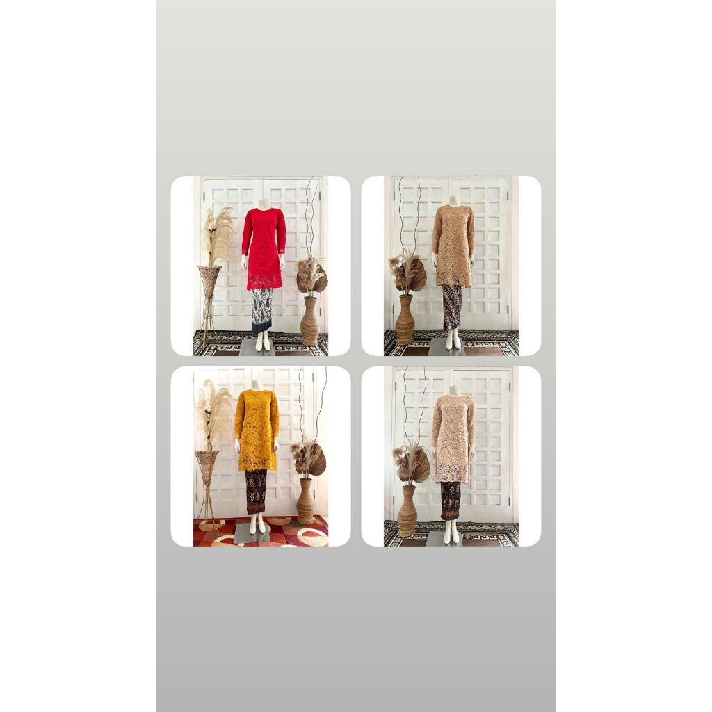 SET kebaya tunik burkat - kebaya tunik jumbo - kebaya modern brokat /kebaya modern jumbo/kebaya jumb