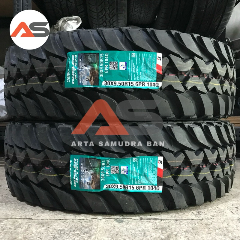 Ban Bridgestone Dueler M/T MT 674 D674 30 X 9.5 30X9.5 R 15 R15 OWT