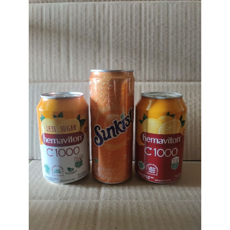 ( COD ) minuman kaleng Sunkist & Hemaviton