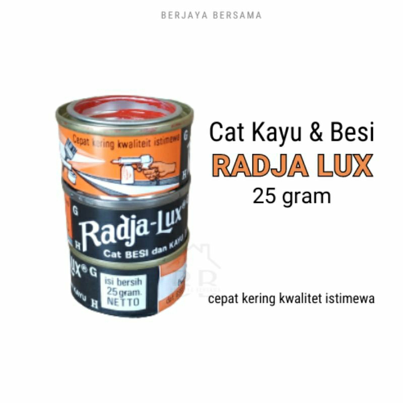 Cat Kayu & Besi Mini 25 gr Banyak Warna Radja Lux