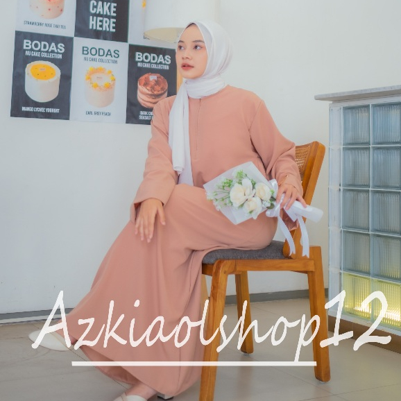 (BISA COD) ABAYA TURKI BASIC ABAYA WANITA