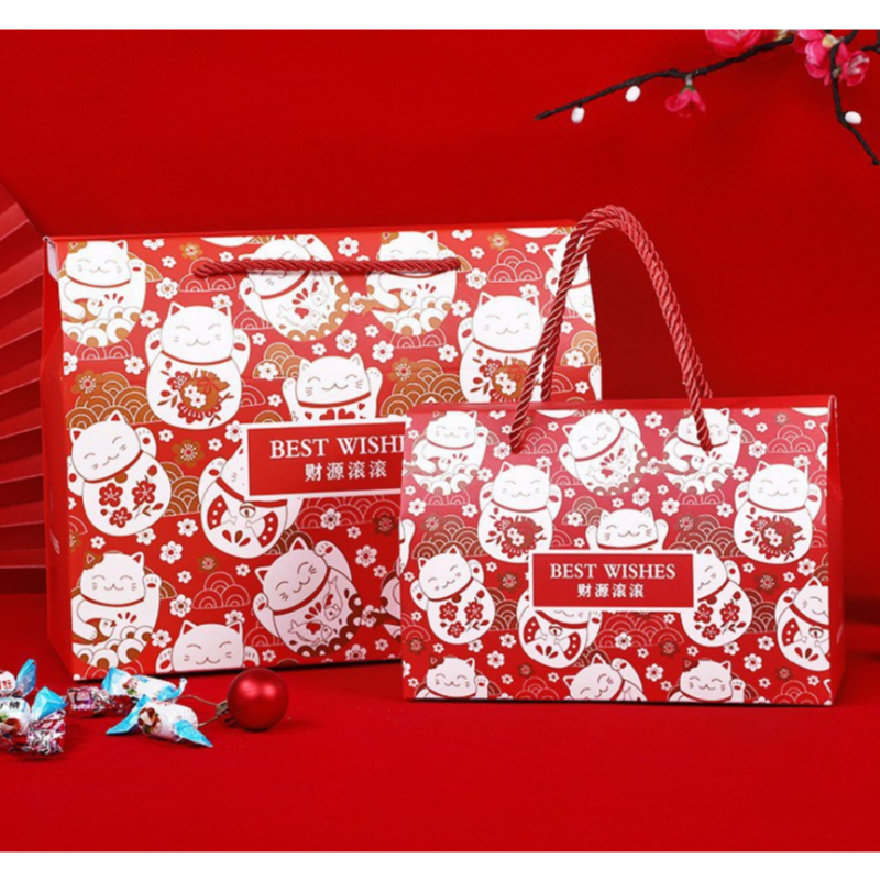 

PAPERBAG IMLEK KUCING HOKI 2024 / HAMPER BOX SOUVENIER IMLEK/ BOX IMLEK 2025