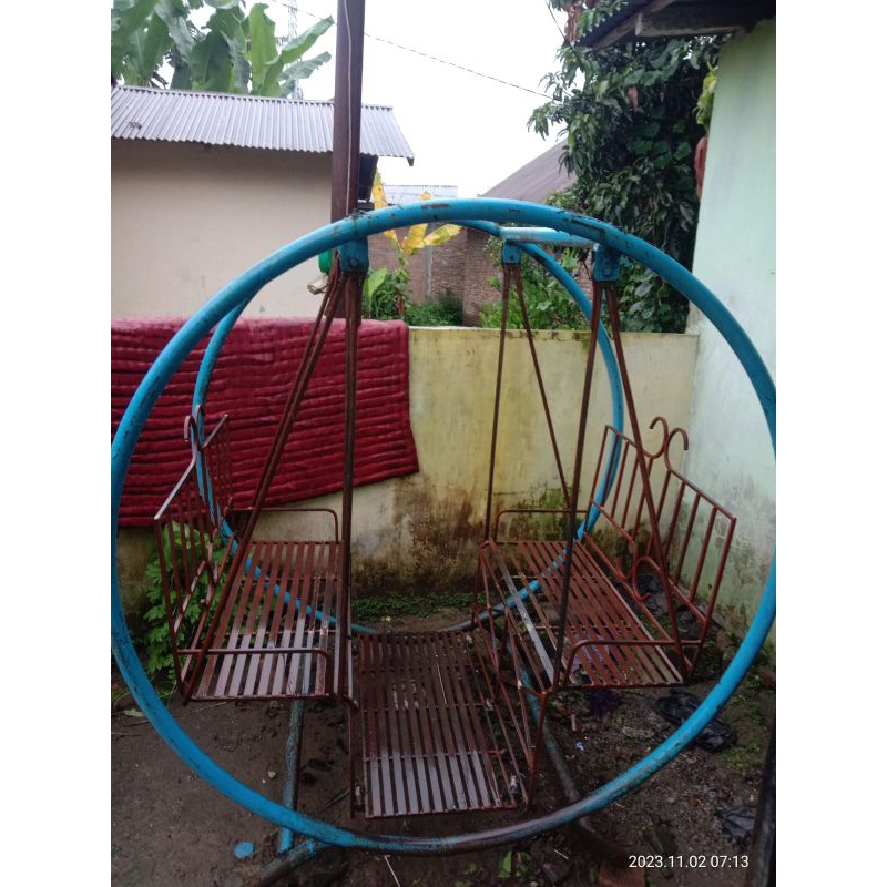 ayunan besi bulat seken