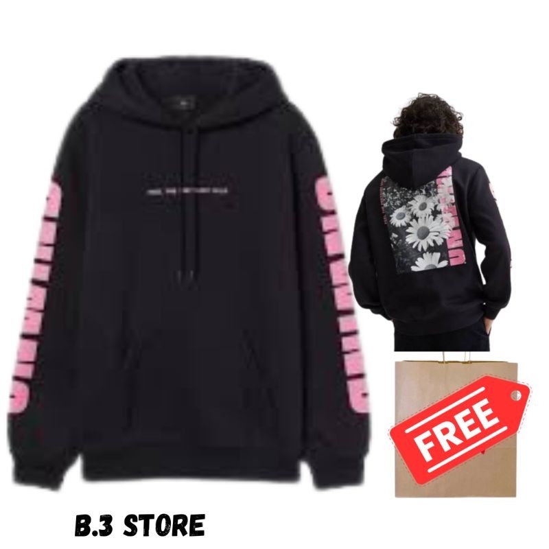 Hoodie Jaket HM Unwind Black Jaket Sweater HnM Pria Wanita Fulltag