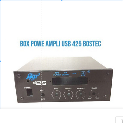 BOX POWER AMPLIFIER USB 425 BOSTEC BOX POWER AMPLIFIER