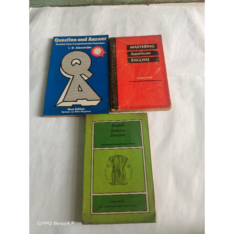 ori QUESTION AND ANSWER, MASTERING AMERICAN ENGLISH, ENGLISH SENTENCE STRUCTURE HARGA SATUAN CABUTAN