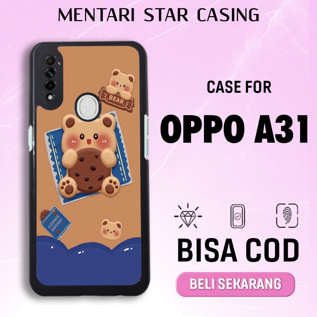 case hp oppo a31 terbaru aesthetic bear cute karakter beruang estetik streetwear lucu keren cewek co