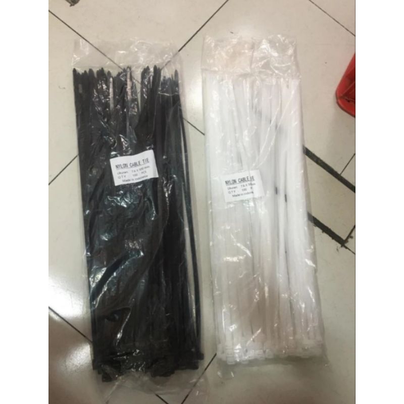 

Kabel ties 7,6 x 500 warna putih / hitam