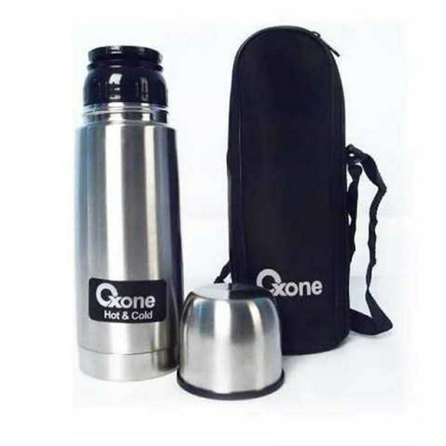 Oxone OX1.0C Thermos Vacuum Flask 1L Tumbler Botol Minum-silver