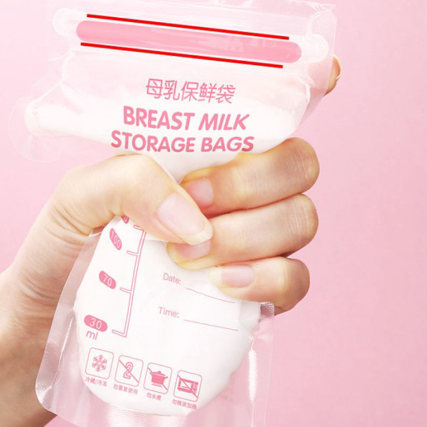 Murah KANTONG ASI DOUBLE ZIP 200ml isi 30 pcs / PLASTIK ASI BPA FRE Produk