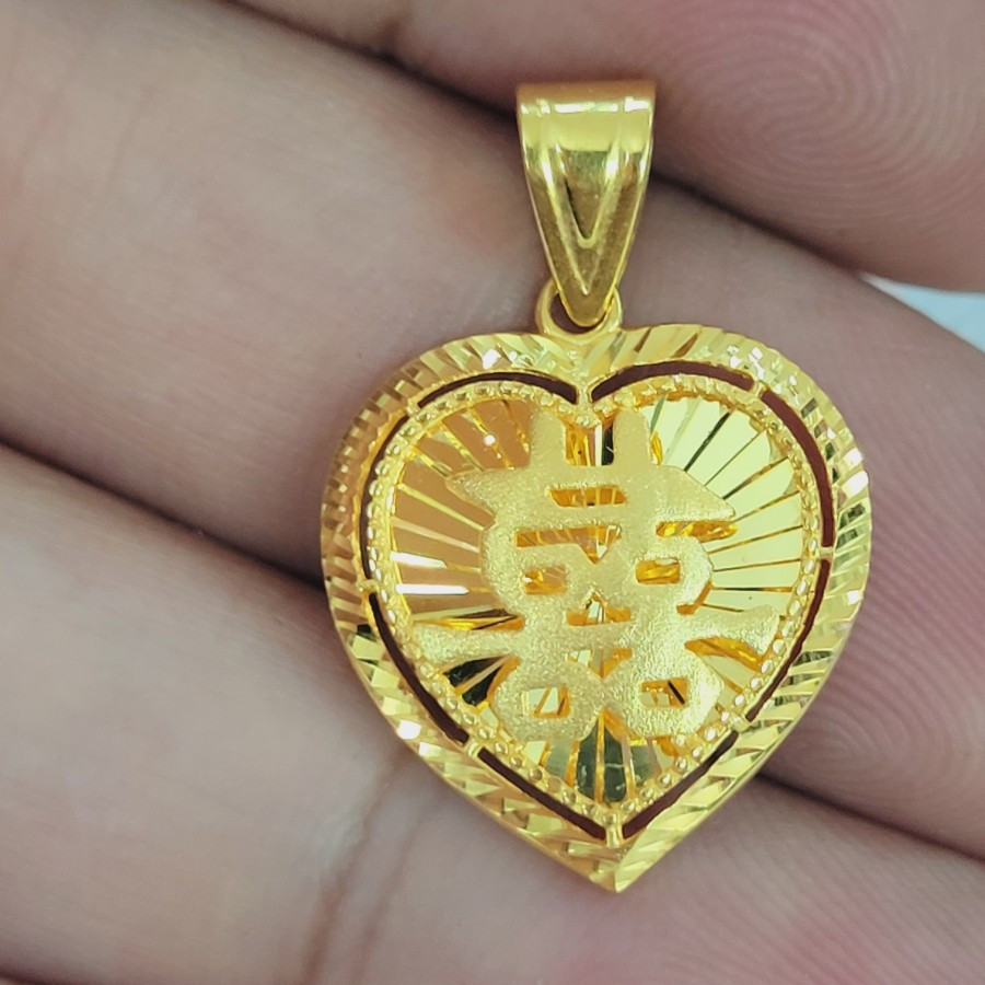 liontin xuang xi variasi emas 16k 70% 700 70 %