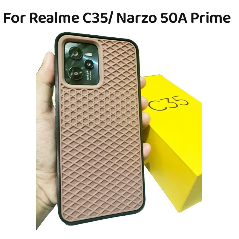 Realme C35 Narzo 50 Pro 5G Narzo 50A Prime Vans Waffle Rubber case untuk Realme 10 9i 8i 9 8 pro Plu