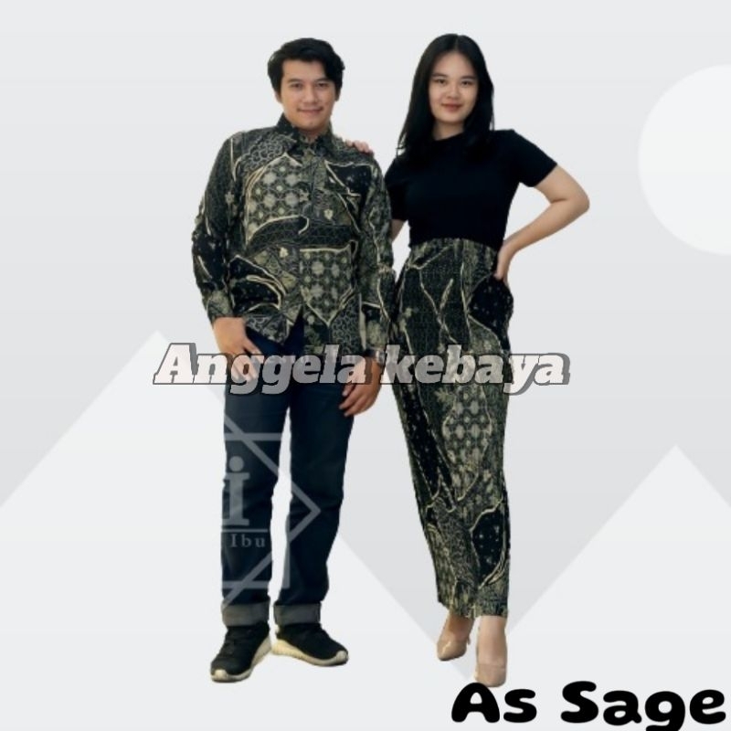 COUPLE KEMEJA BATIK IBU BAPAK/KEMEJA BATIK COUPLE/COUPLE KEMEJA BATIK PESTA/COUPLE KEMEJA BATIK KELU