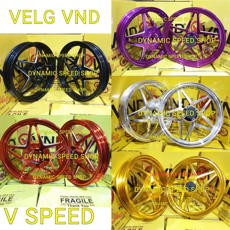 Velg VND Vspeed v1 vario110 / Beat / Scoppy Velg Vnd V speed  velg bintang beat scoopy  beat new sca