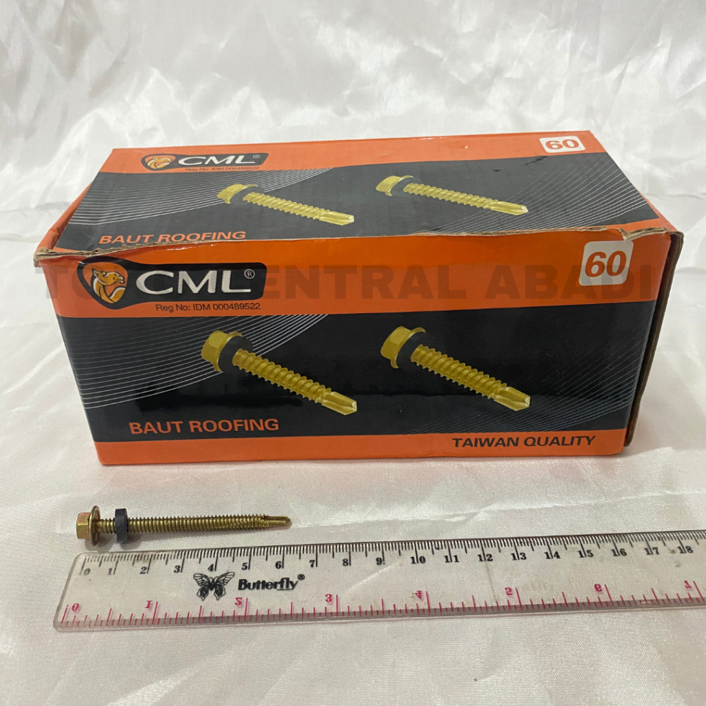 Baut Roofing / Skrup Roofing "CAMEL" 60mm, 6cm (250 pcs)