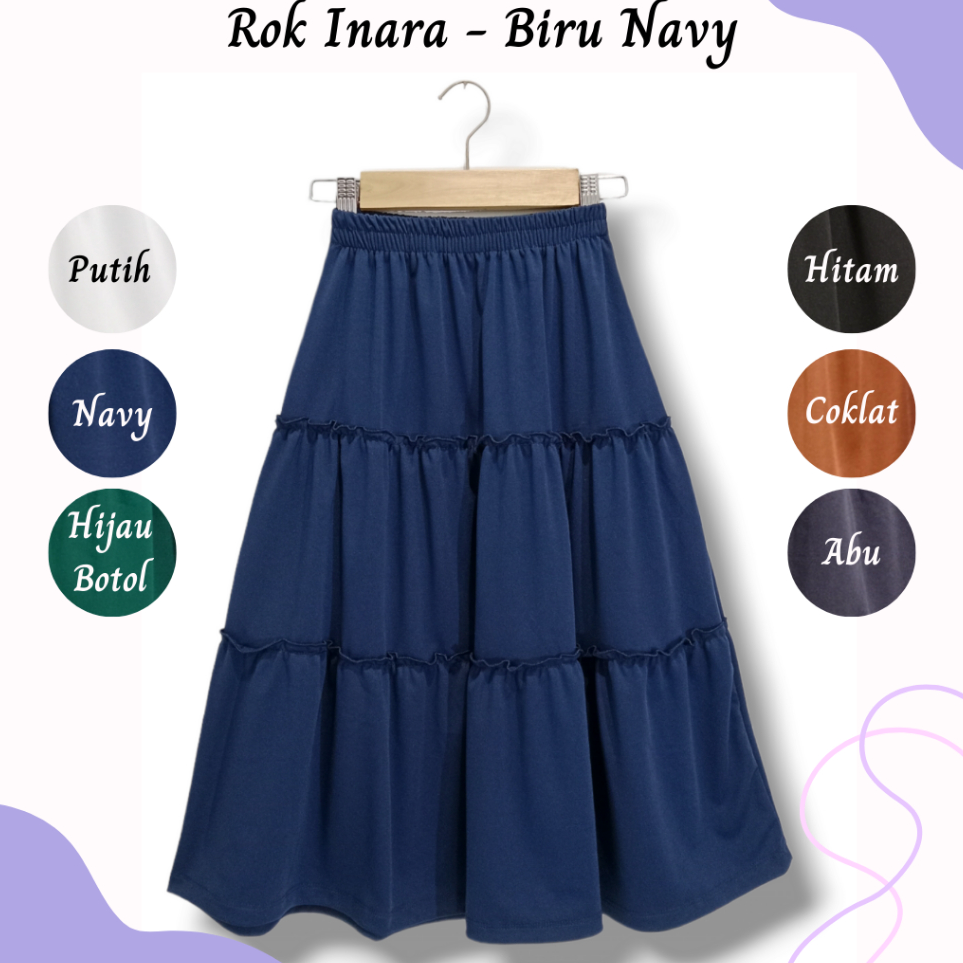 Pasti LakuO4a4Z Rok Inara - Rok Panjang Anak Remaja Perempuan Model Korea Long Skirt Maxi Bawahan Ro