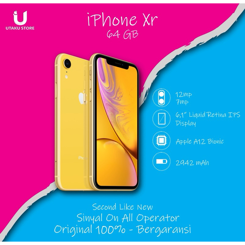 Apple iPhone XR Series 64GB 128GB IBOX INTER Mulus Fullset