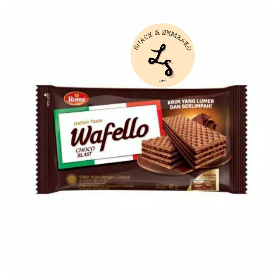 

Best Produk Wafello 2000 Wafer Roma Coklat/Caramel 1 pack Isi 10 pcs @37,5 gr Ready Stok