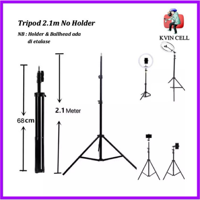 TRIPOD HP / TRIPOD 2 METER / TRIPOD 2.1 meter/2.1 meter/2,1m holder HP murah
