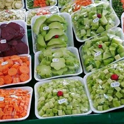 250 pcs Foam Tray Kotak Ukuran KCS 2 Lepek Alas Buah potong wadah masakan dan Makanan
