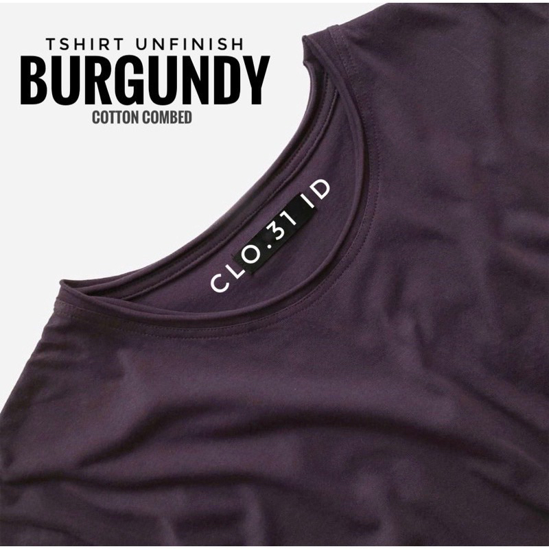 ORIGINAL PREMIUM Kaos Unfinished Terbaru//Kaos Polos//Kaos Distro Lengan Dan Leher Unfinished//Kaos