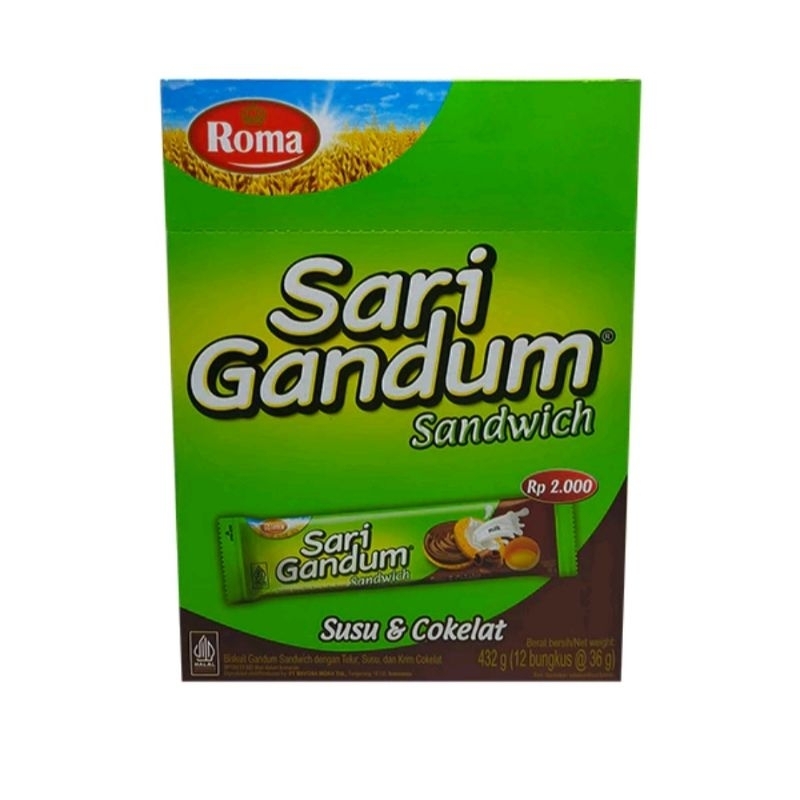 

roma sari gandum per box isi 12