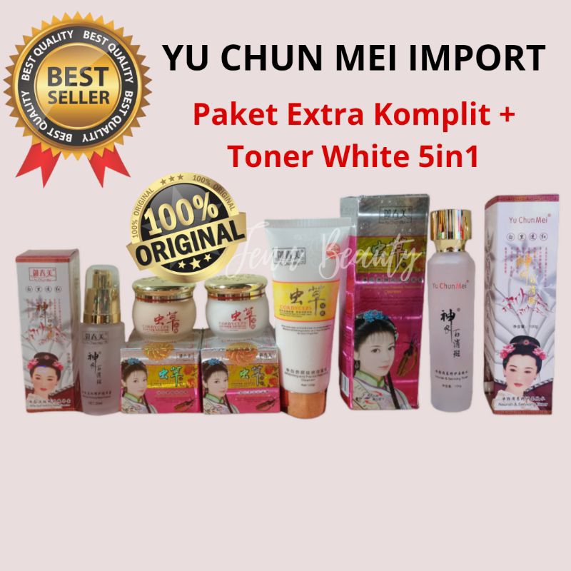 Yu Chun Mei IMPORT ORIGINAL Paket 5in1 + Toner White