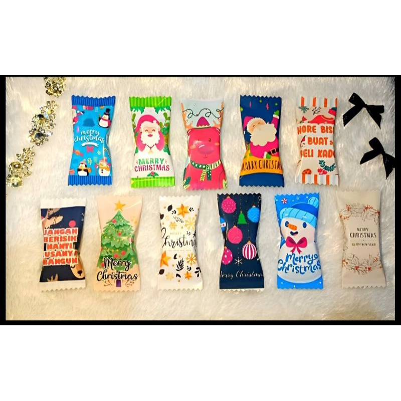 

amplop / angpau permen NATAL bentuk PERMEN