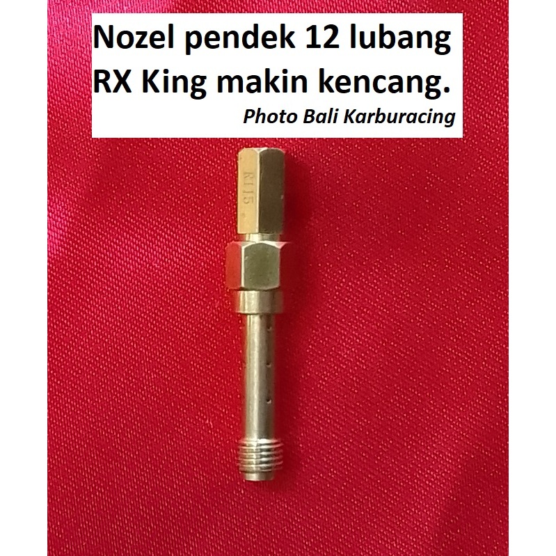 Nozzle RX King PNP main jet PWK spek Racing 12 lubang plus 3 spuyer PWK standar korek dan full racin