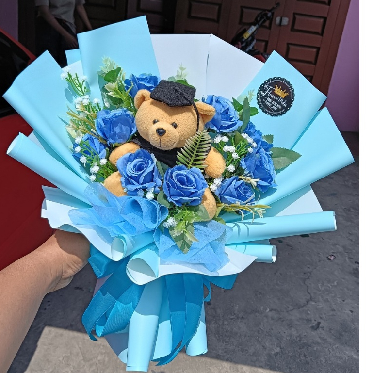 A01 flower medan buket wisuda ulang tahun anniversary bunga palsu kado hari ibu valentine bisa kirim