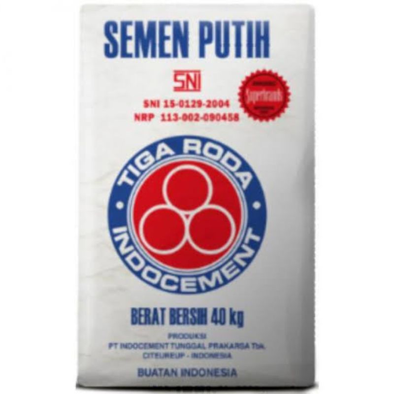 SEMEN PUTIH 3 RODA 1 SAK 40KG (EKSPEDISI)