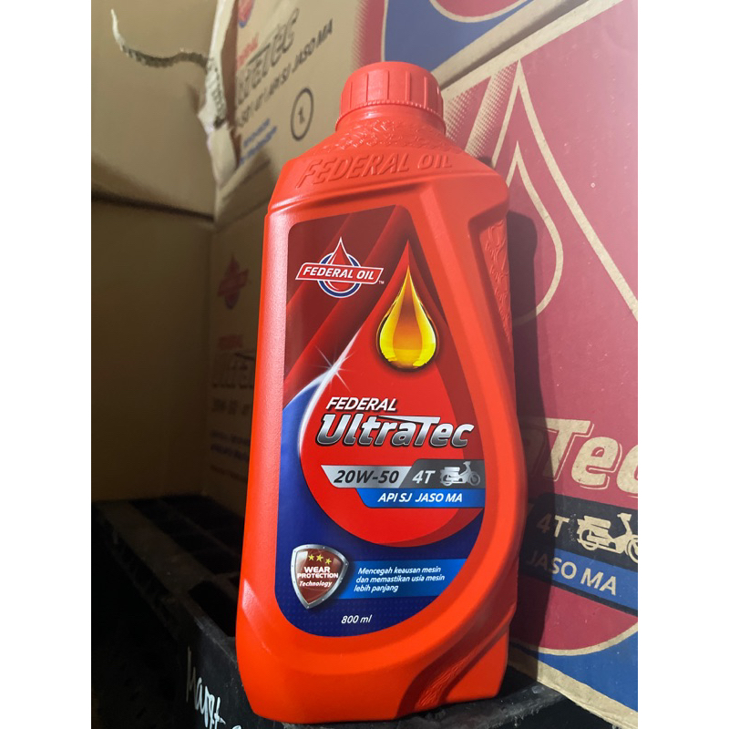 Federal Oil Federal Ultratec [0.8 L] Oli Motor Bebek original Asli
