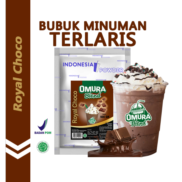 

OMURA Blend Bubuk Minuman Premium Rasa Royal Choco Powder Drink 500 GR Omura Powder