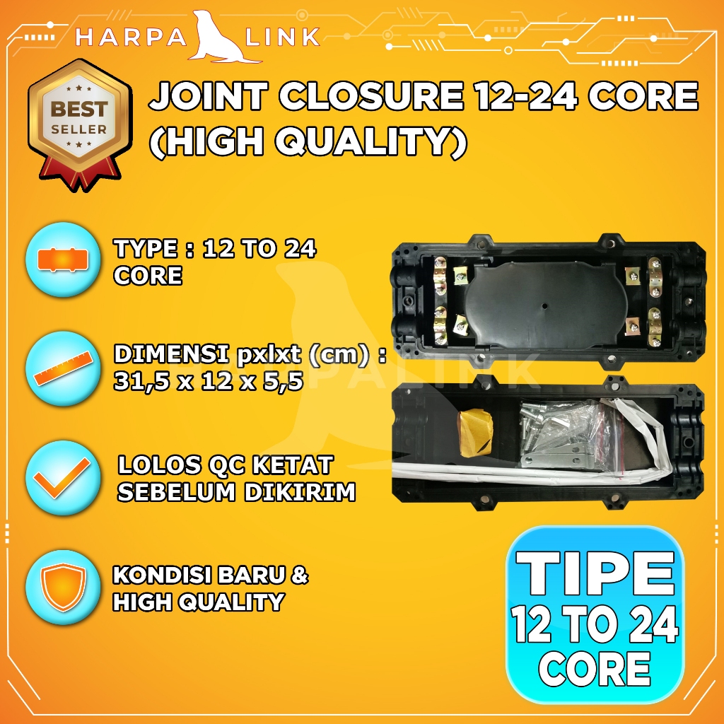 FX Joint Closure 12 Core To 24 Core / Joint Closure Mini Fiber Optic 12 - 24 Core / Joint Closure