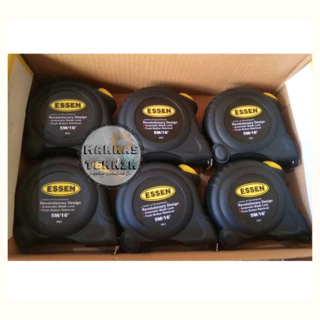 ESSEN Meteran 5M / Meteran Tukang Bangunan Roll 5 Meter 5 M ESSEN