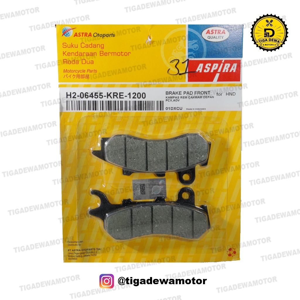 KAMPAS REM DEPAN PCX, ADV - ASPIRA