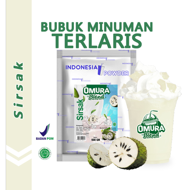 

OMURA Blend Bubuk Minuman Premium Rasa Sirsak Powder Drink 500 GR Omura Powder