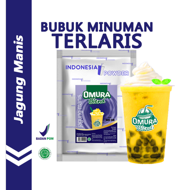 

OMURA Blend Bubuk Minuman Premium Rasa Jagung Manis / Sweet Corn Powder Drink 500 Gr Omura Powder