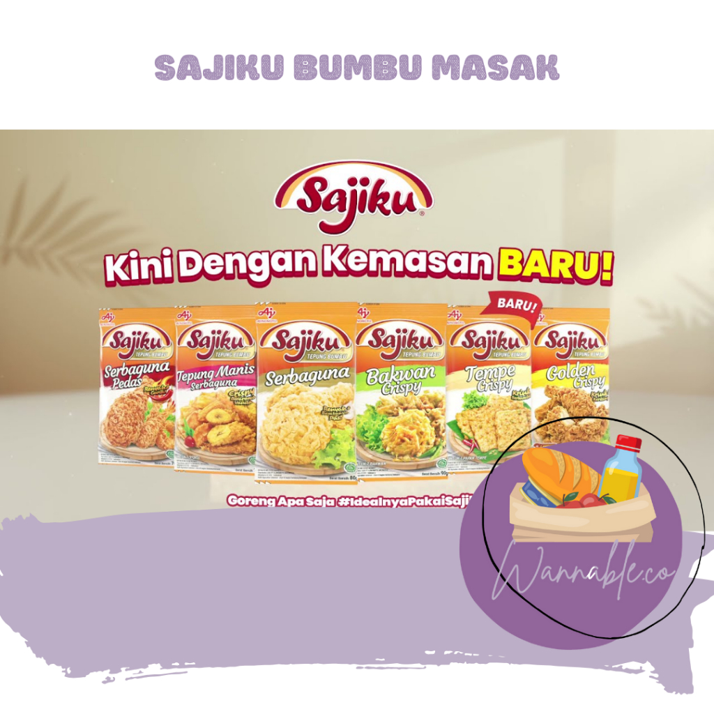 

SAJIKU BUMBU MASAK ALL VARIAN NASI GORENG PISANG GORENG/PCS