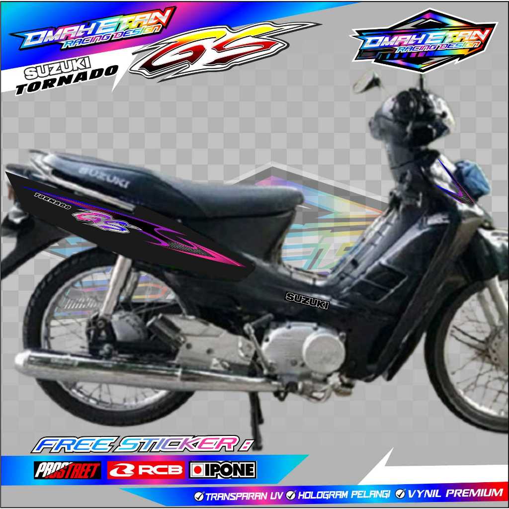 STRIPING VARIASI LIST SUZUKI TORNADO GS / STIKER LIST VARIASI MOTOR TORNADO GS